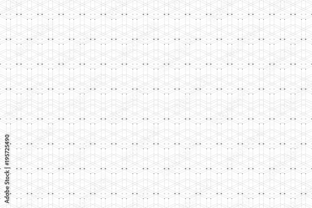 Poster geometric pattern with connected line and dots. graphic background connectivity. modern stylish poly