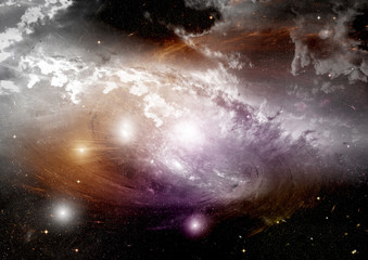 galaxy in a free space