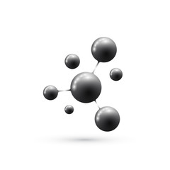 Modern illustration icon dna and molecule. Template Logo illustration for medicine, science, technology, chemistry, biotechnology.