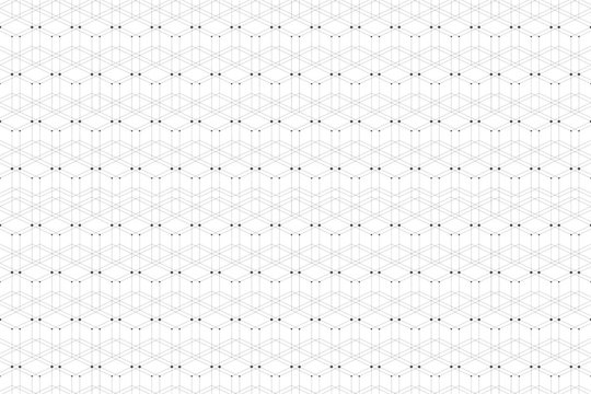 Geometric pattern with connected line and dots. Graphic background connectivity. Modern stylish polygonal backdrop for your design, illustration.
