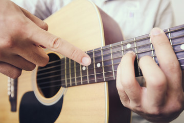 Fototapeta na wymiar Teaching Guitar