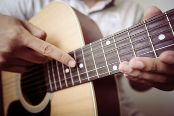 Fototapeta na wymiar Teaching Guitar