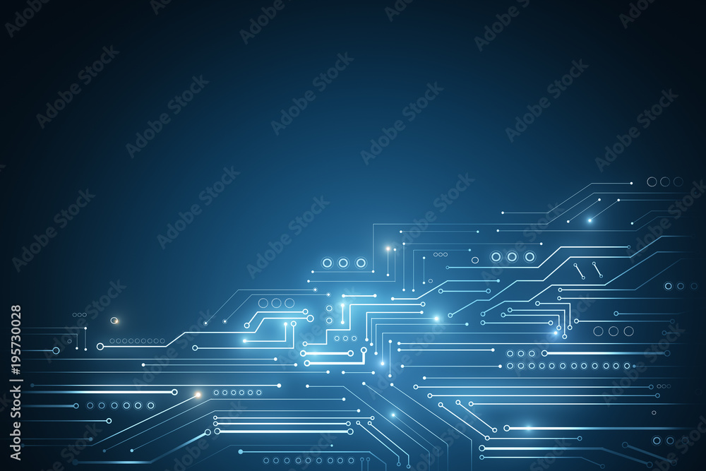 Poster abstract tech background