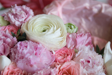 a bunch of fresh tender beautiful flowers