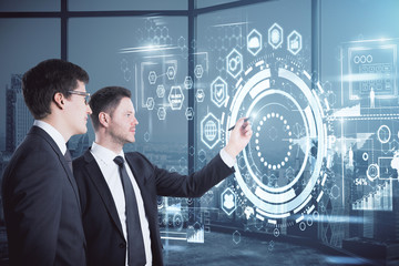 Teamwork and media concept