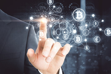 Cryptocurrency and payment concept