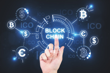 Cryptocurrency and money concept