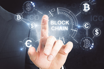 Cryptocurrency and bitcoin concept