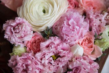 a bunch of fresh tender beautiful flowers