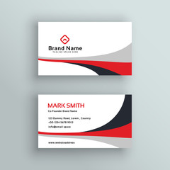 modern clean business card vector design