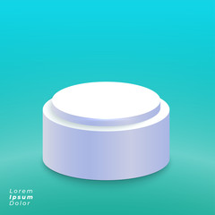 elegant studio with podium or product display background