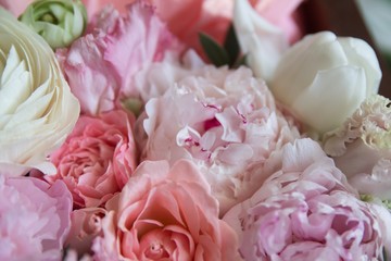 a bunch of fresh tender beautiful flowers