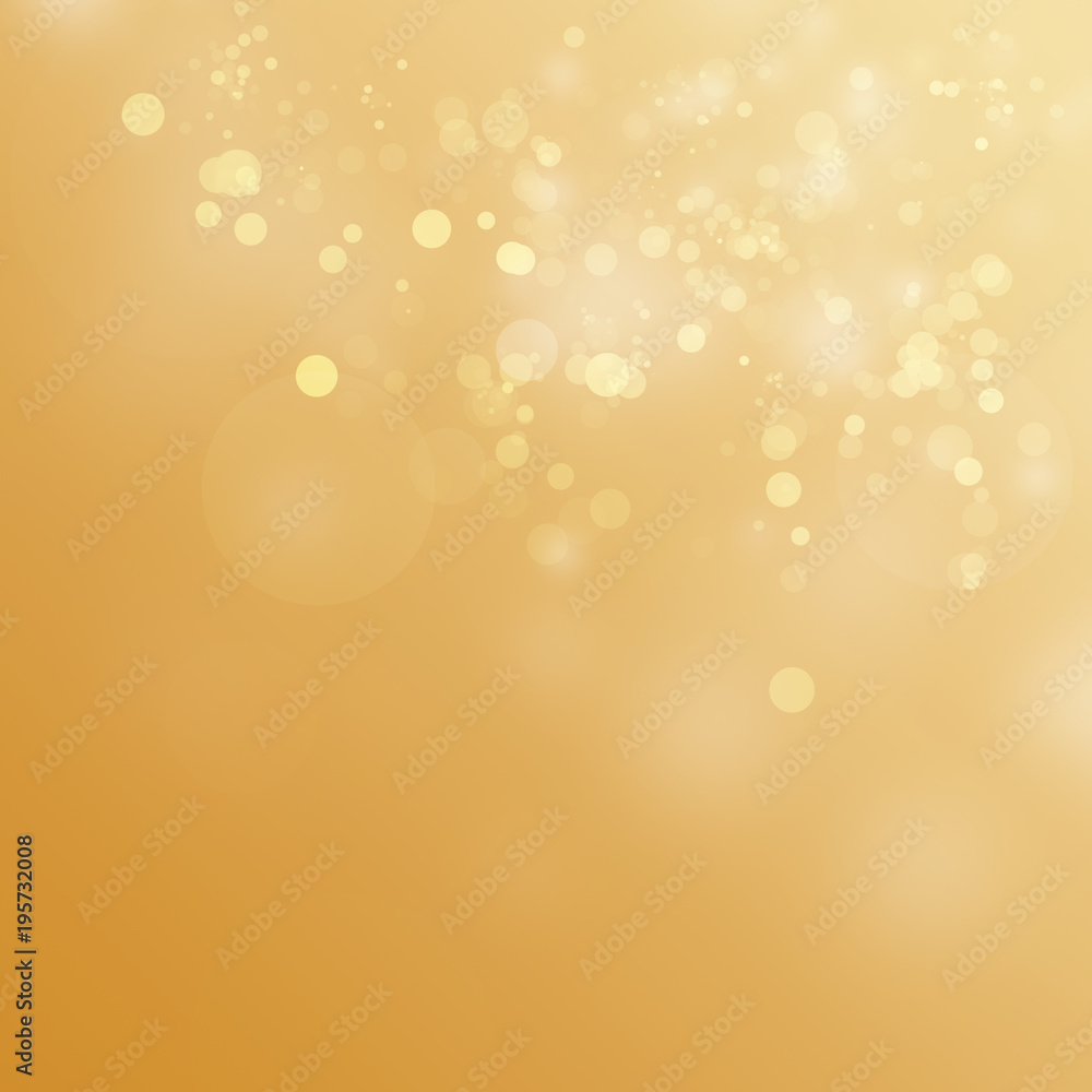 Poster gold abstract bokeh background