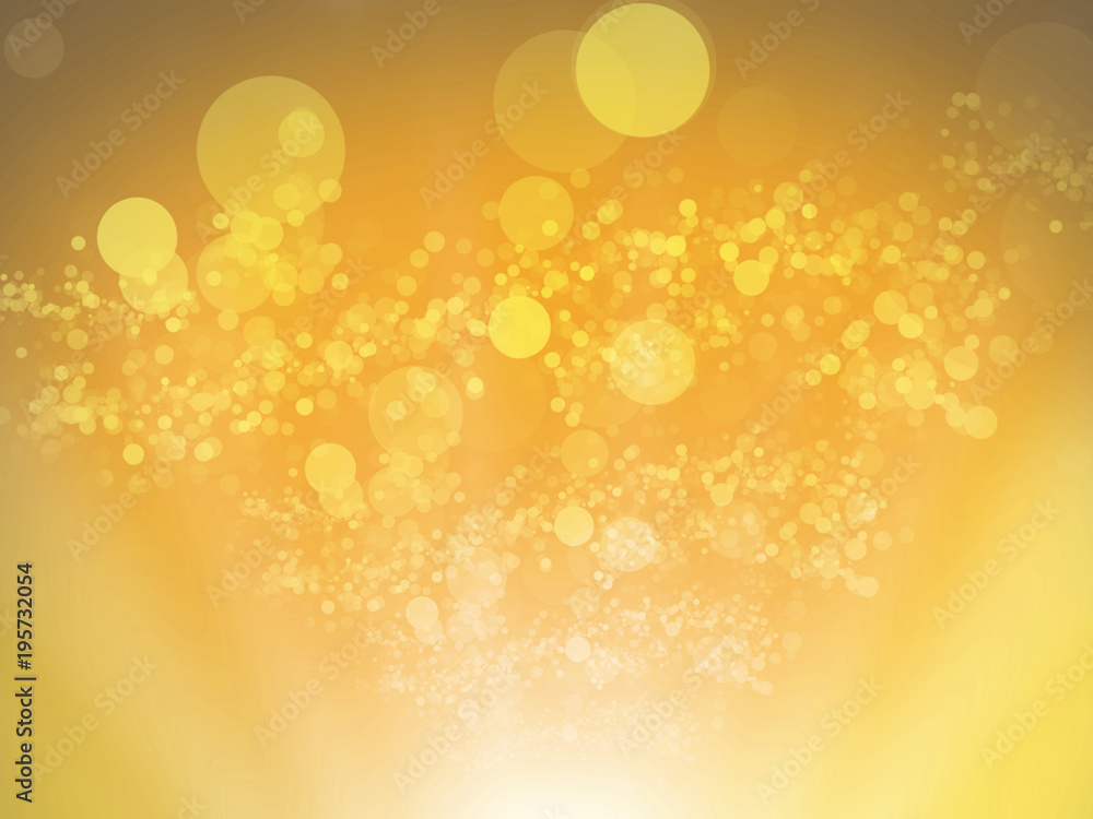 Poster gold abstract bokeh background