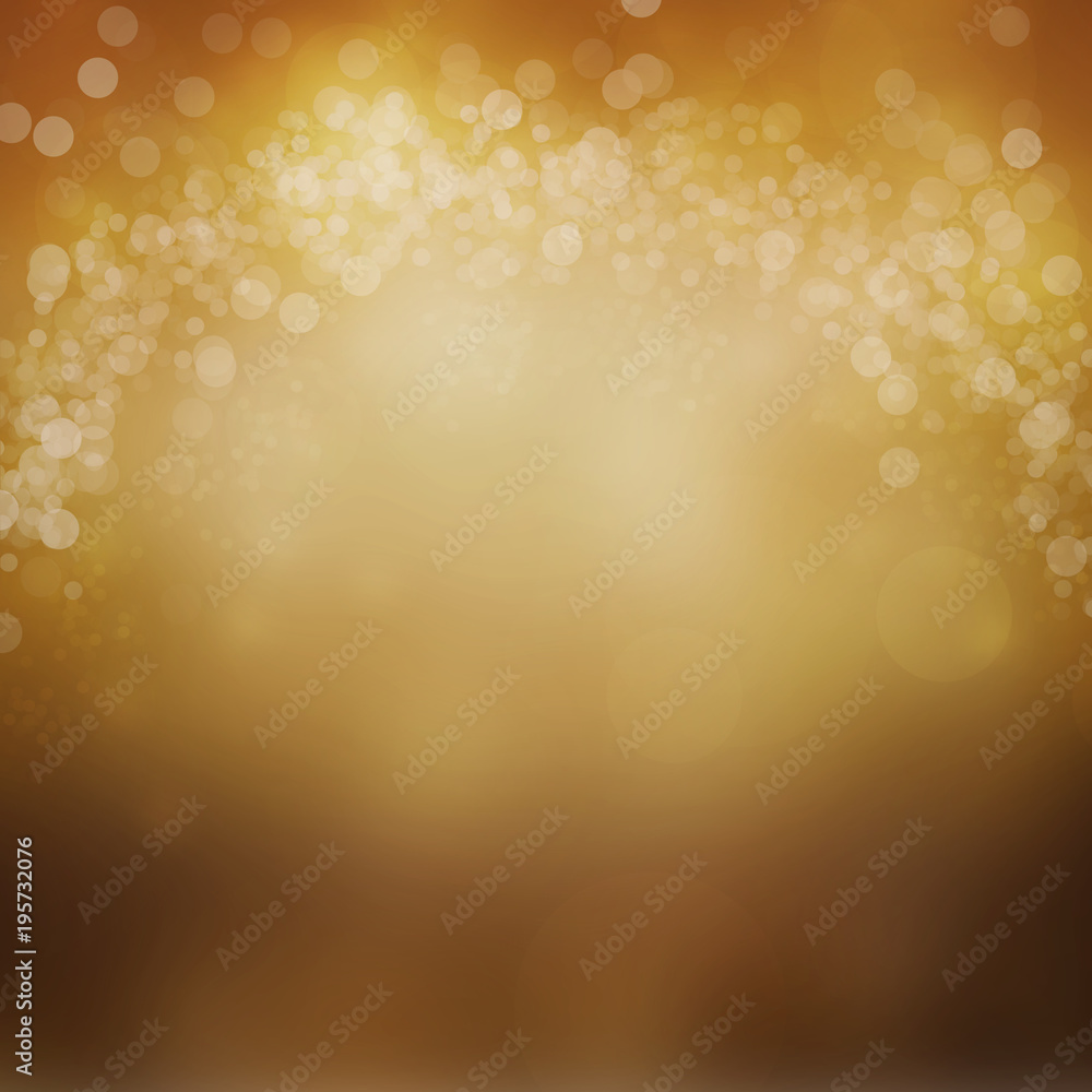 Poster gold abstract bokeh background