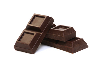  chocolate bar isolated on white