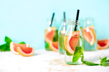 Grapefruit and basil drink