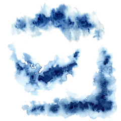 watercolor background, blue drop, blue spots