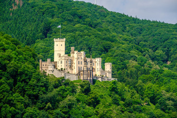 Stolzenfels Castle at Rhine Valley near Koblenz, Germany.