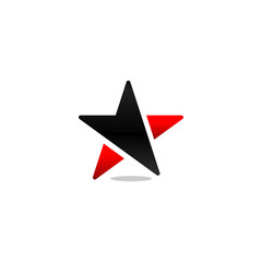 Abstract star logo and icon design template