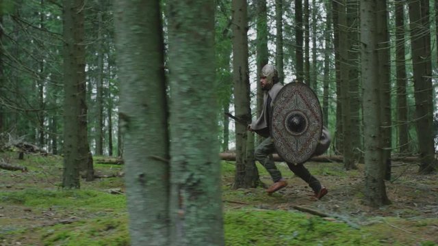 Running in the forest
