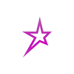 Obraz premium Abstract star logo and icon design template
