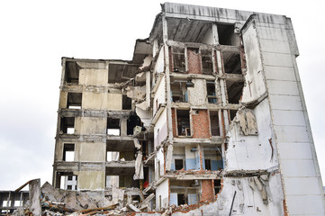 Demolition and dismantling of the remnants of the large industrial enterprise
