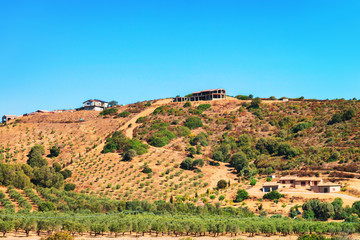 Agricultural scenery of Carbonia Iglesias Sardinia