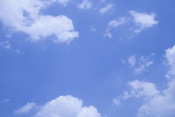 Blue sky with beautiful clouds.