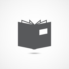 Book icon on white