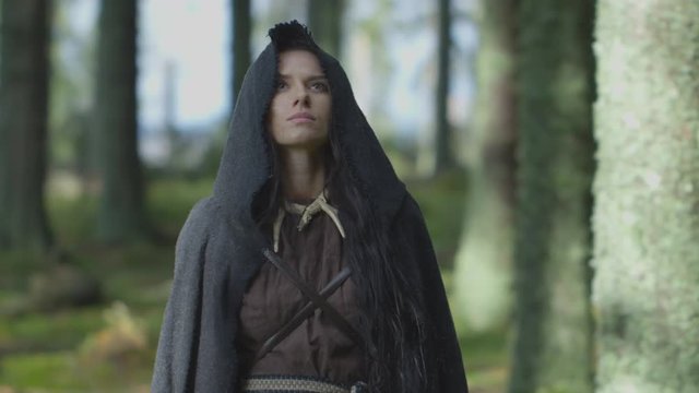 Woman in the forest