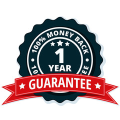 One year money back guarantee
