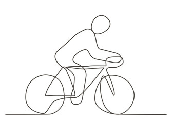 Bicycle One line drawing
