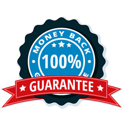 100% Money Back Guarantee illustration