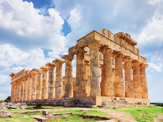 Doric temple of Hera in Selinunte at Sicily