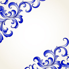 Flower frame in vintage style. Postcard, Invitation to the wedding, birthday, celebration.