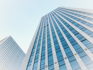 modern city office building exterior wall