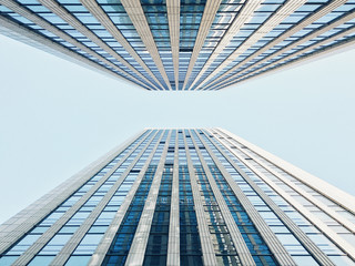 modern city office building exterior wall