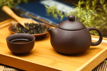 Foto op Aluminium Chinese tea set,tea,teapot and cups © xb100