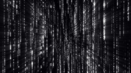 Abstract background of binary code 3d illustration