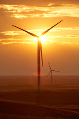 Wind power stations. Wind power is the use of air flow through wind turbines to mechanically power...