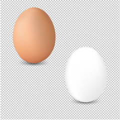 2 Fresh Egg Isolated Transparent Background