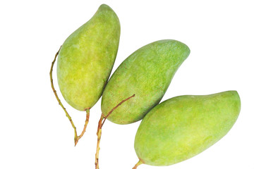 Isolated green mango