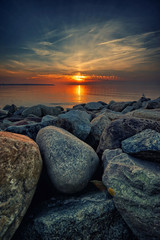 Sonnenuntergang am Meer