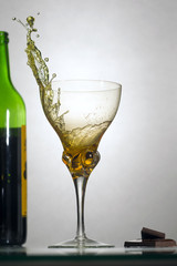 glass, spray, bottle.