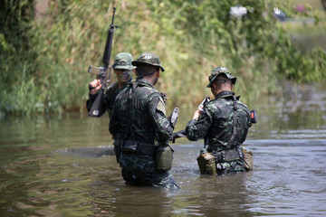 March 24, 2018, Amphoe Lom Sak, Thailand; Thai military participated in a special combat operation.