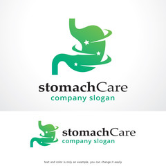 Stomach Care Logo Template Design Vector, Emblem, Design Concept, Creative Symbol, Icon
