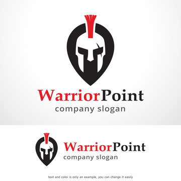 Warrior Point Logo Template Design Vector, Emblem, Design Concept, Creative Symbol, Icon