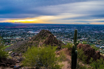 Sunrise on Camelback Mountain in Phoenix, Arizona