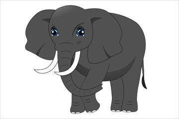 Cute cartoon elephant